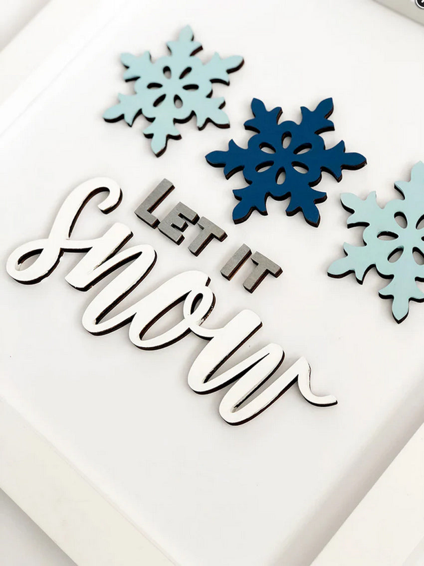 FD Craft Supply - DIY Let It Snow Base Kit for Click Frame