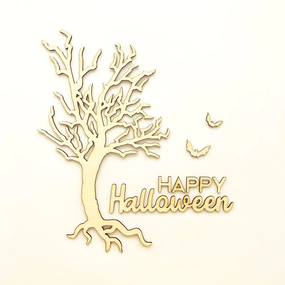FD Halloween Craft Supply - DIY Spooky Tree and Bats Base Kit for Click Frame