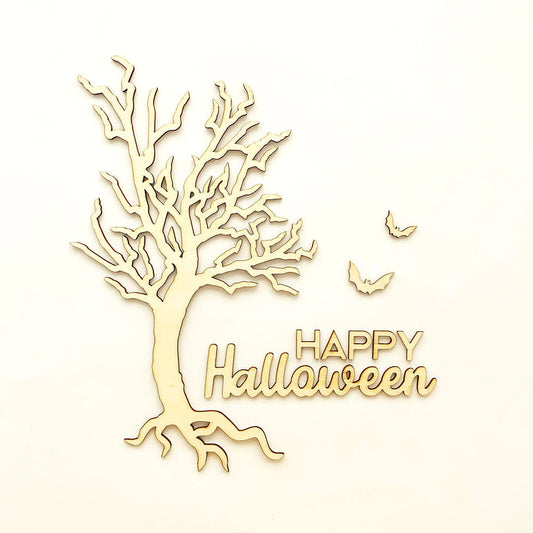 FD Halloween Craft Supply - DIY Spooky Tree and Bats Base Kit for Click Frame