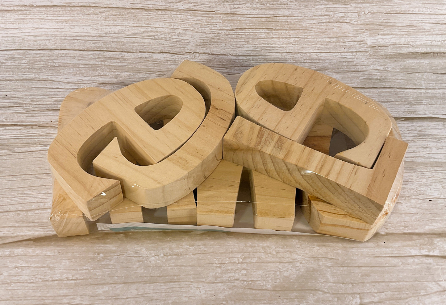 FD Craft Decor - DIY Wood Letters "Welcome" Chunky Sitter