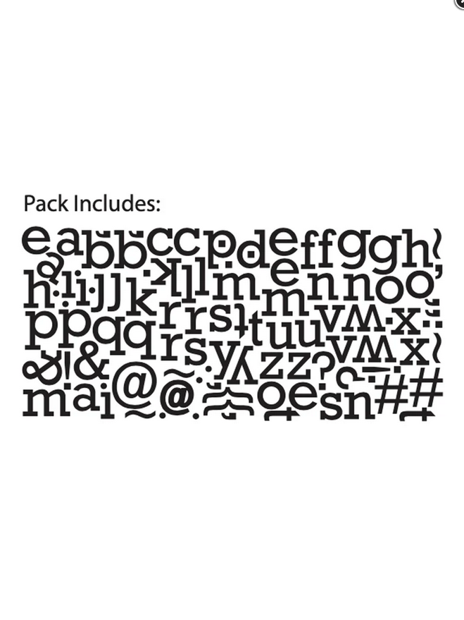 FD Craft Supply - Unfinished Cutout Wood Lower Case Cap Letter Set