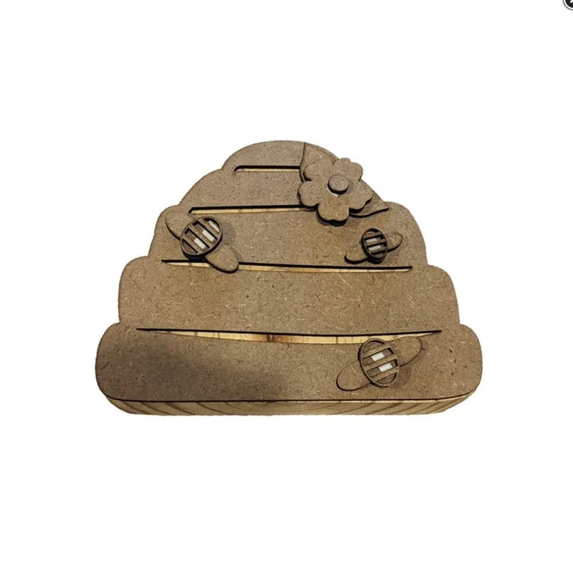 FD Spring Craft Decor - DIY Wood Summer Bee Hive Chunky Sitter