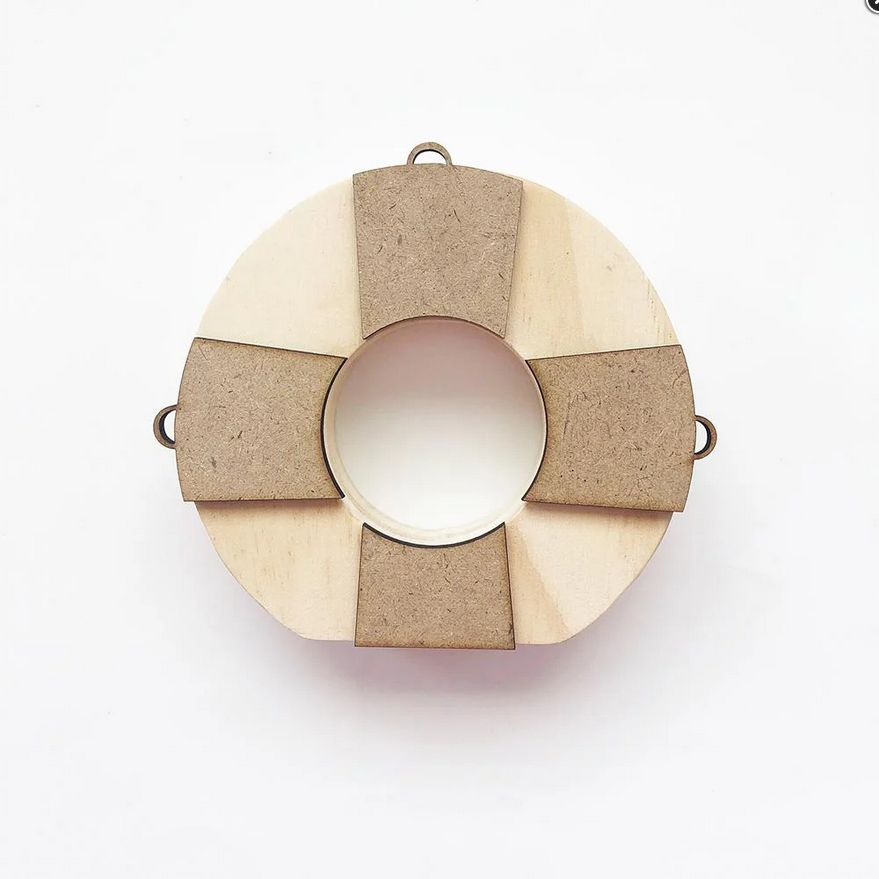 FD Summer Craft - DIY Beach Preserver Ring Interchangeable "O" for Home Sitter