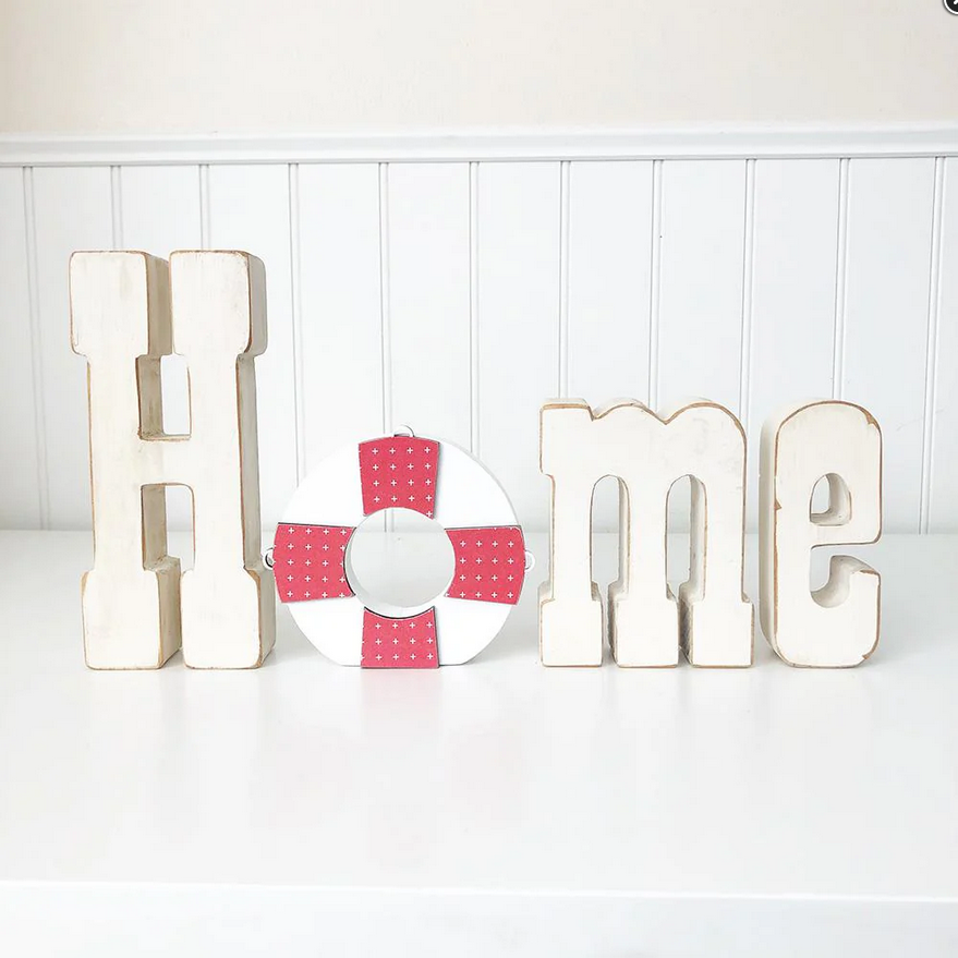 FD Summer Craft - DIY Beach Preserver Ring Interchangeable "O" for Home Sitter