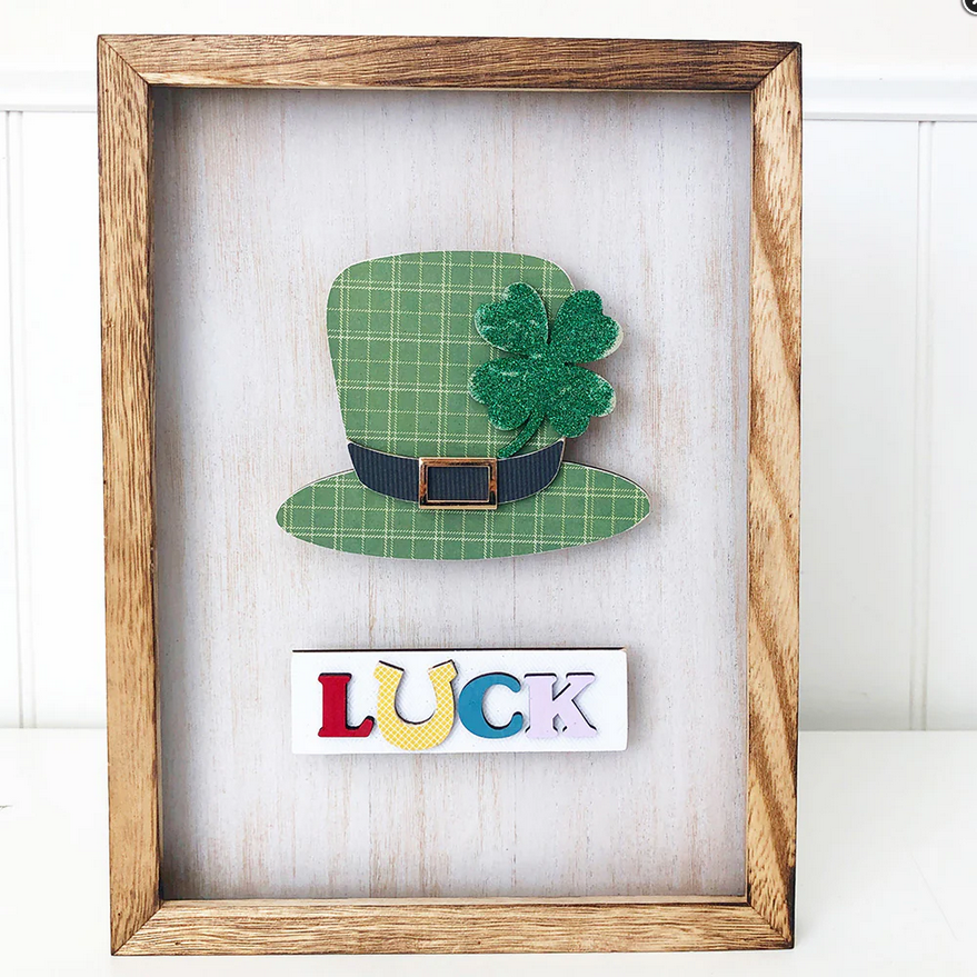 FD St Patrick's Craft Supply - Unfinished Luck March Base Kit for Simple Frame