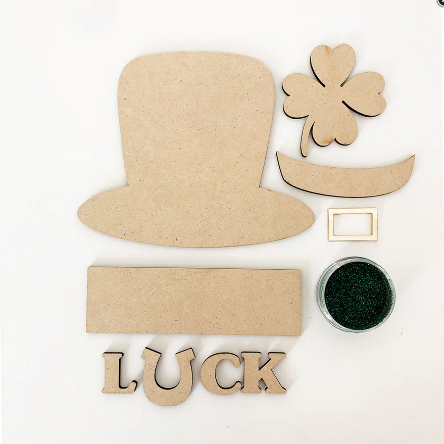 FD St Patrick's Craft Supply - Unfinished Luck March Base Kit for Simple Frame