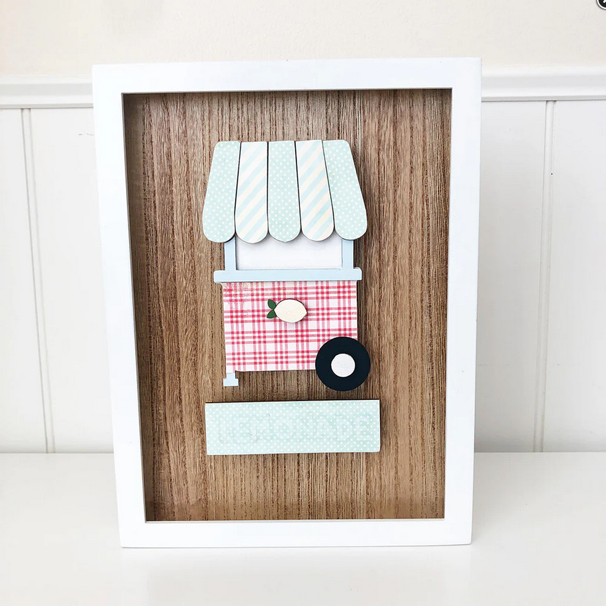 FD Summer Craft Supply - Unfinished Lemonade Stand Base Kit for Simple Frame