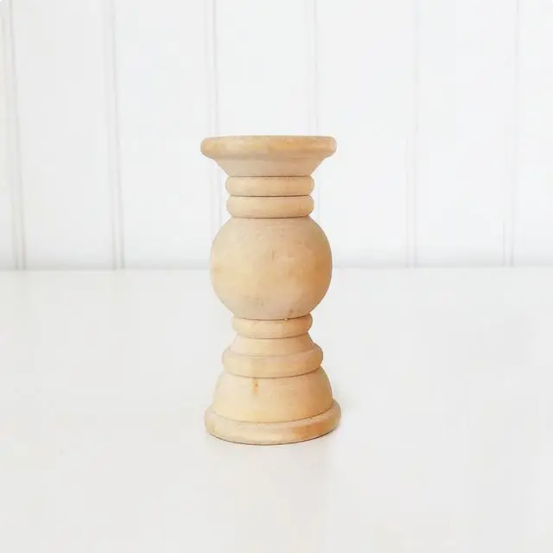 FD Home Craft Decor - Unfinished Wood Candle Sticks 2.5in or 4in