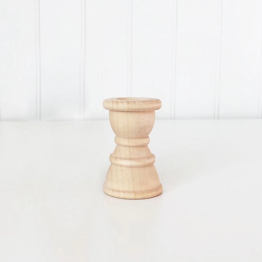 FD Home Craft Decor - Unfinished Wood Candle Sticks 2.5in or 4in