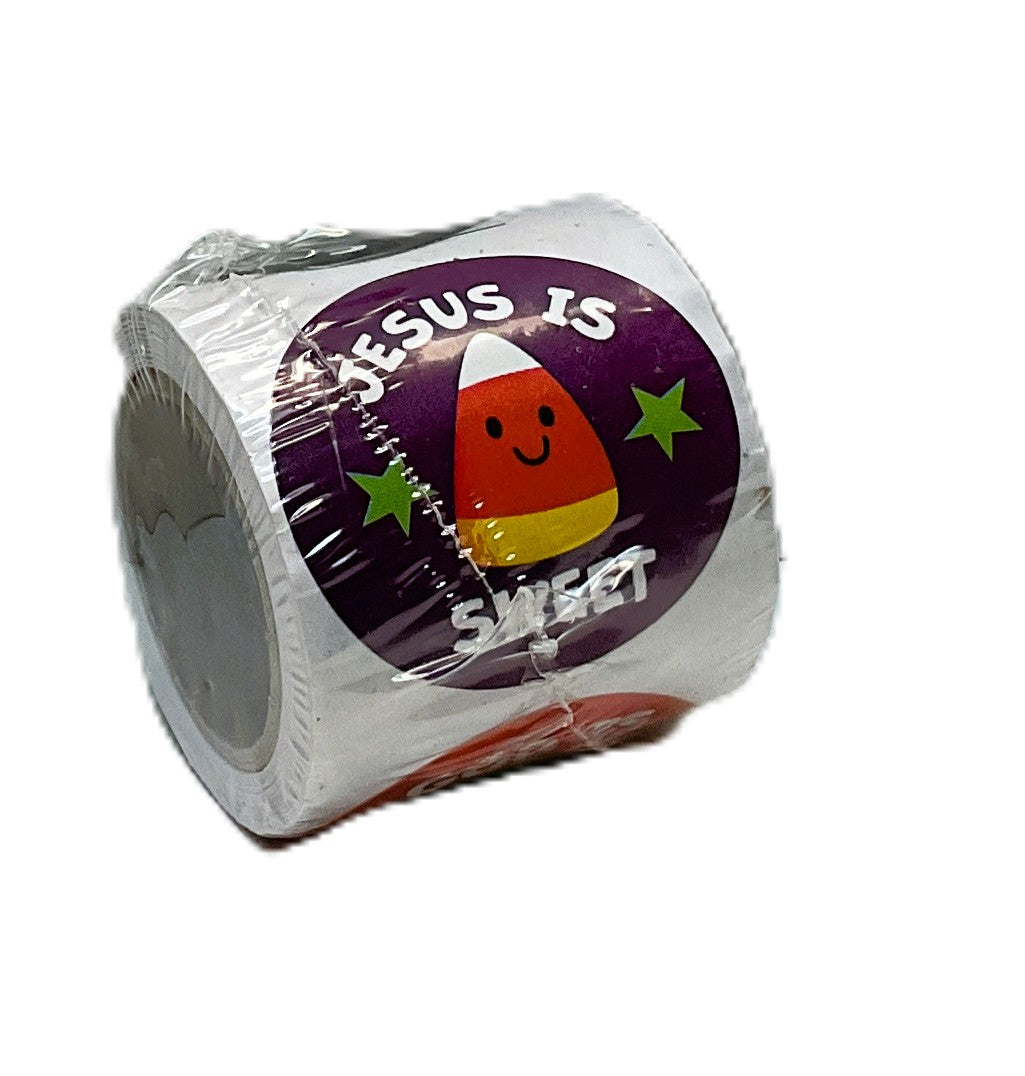 FE-OTC Halloween Craft Supply - Religious Faith Based Jesus God Sticker Roll