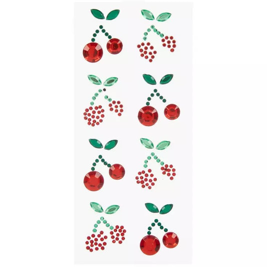 HL Craft Supply - Cherry 3-D Gemstone Sticker 8pc.