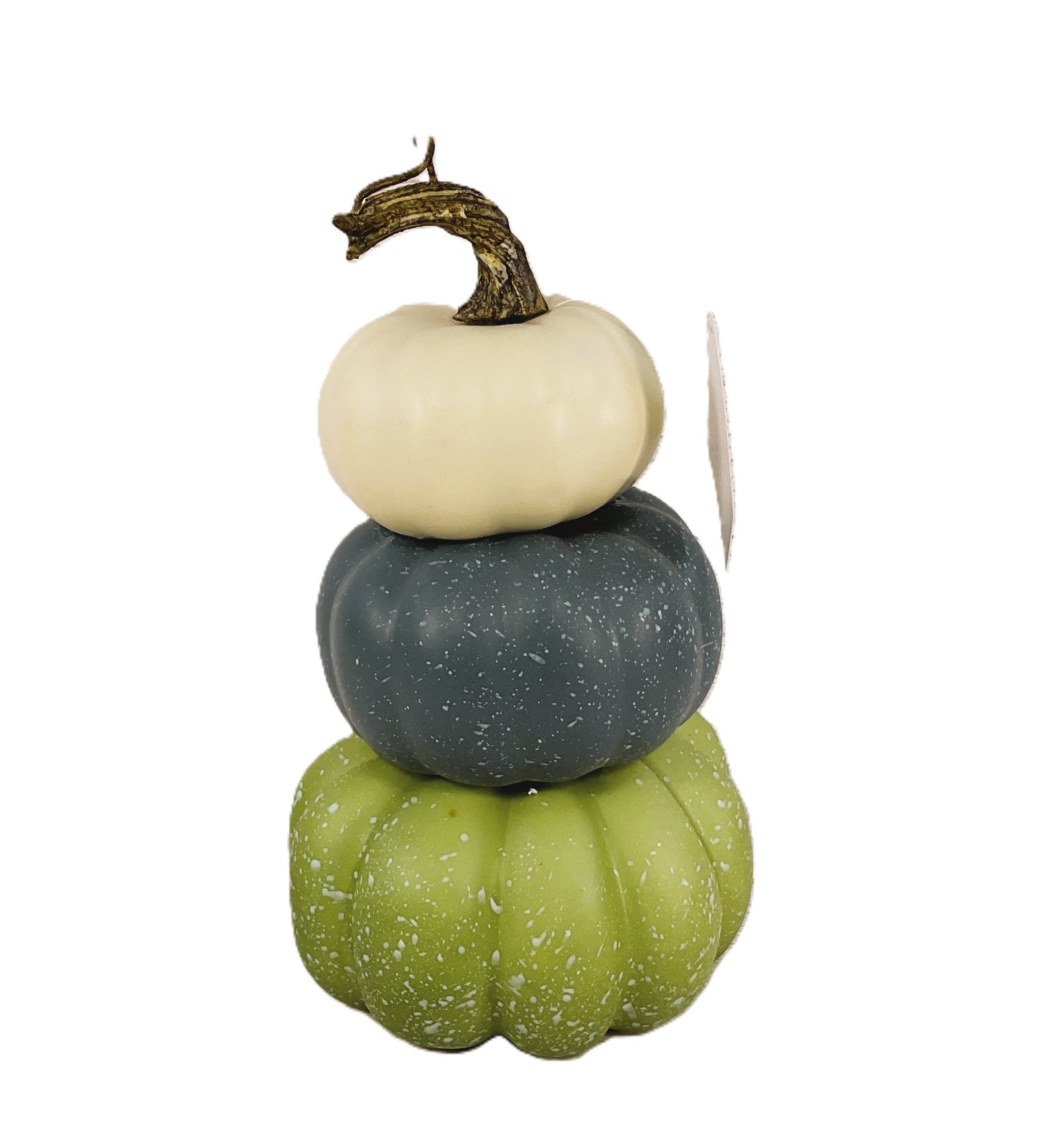 HL Fall Decor - Foam Muted Green Stacking Pumpkins