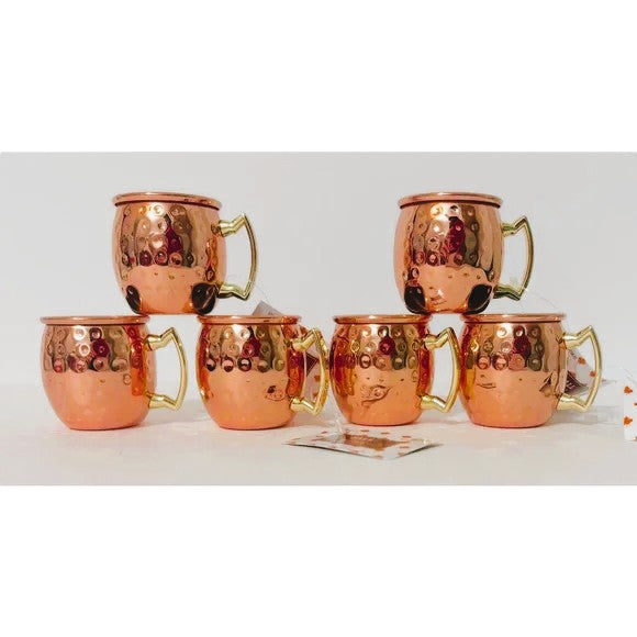 HL Kitchen Home - Fall Moscow Mule Copper Mini Mugs with Brass Handles