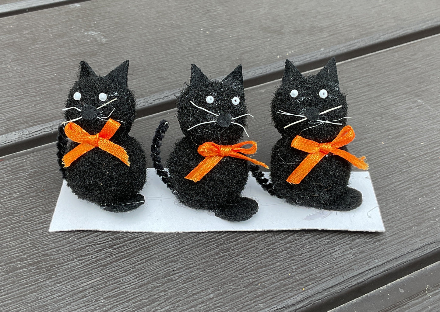 HL Halloween Supply - Cute Black Cat Pop Pom 3pc Set