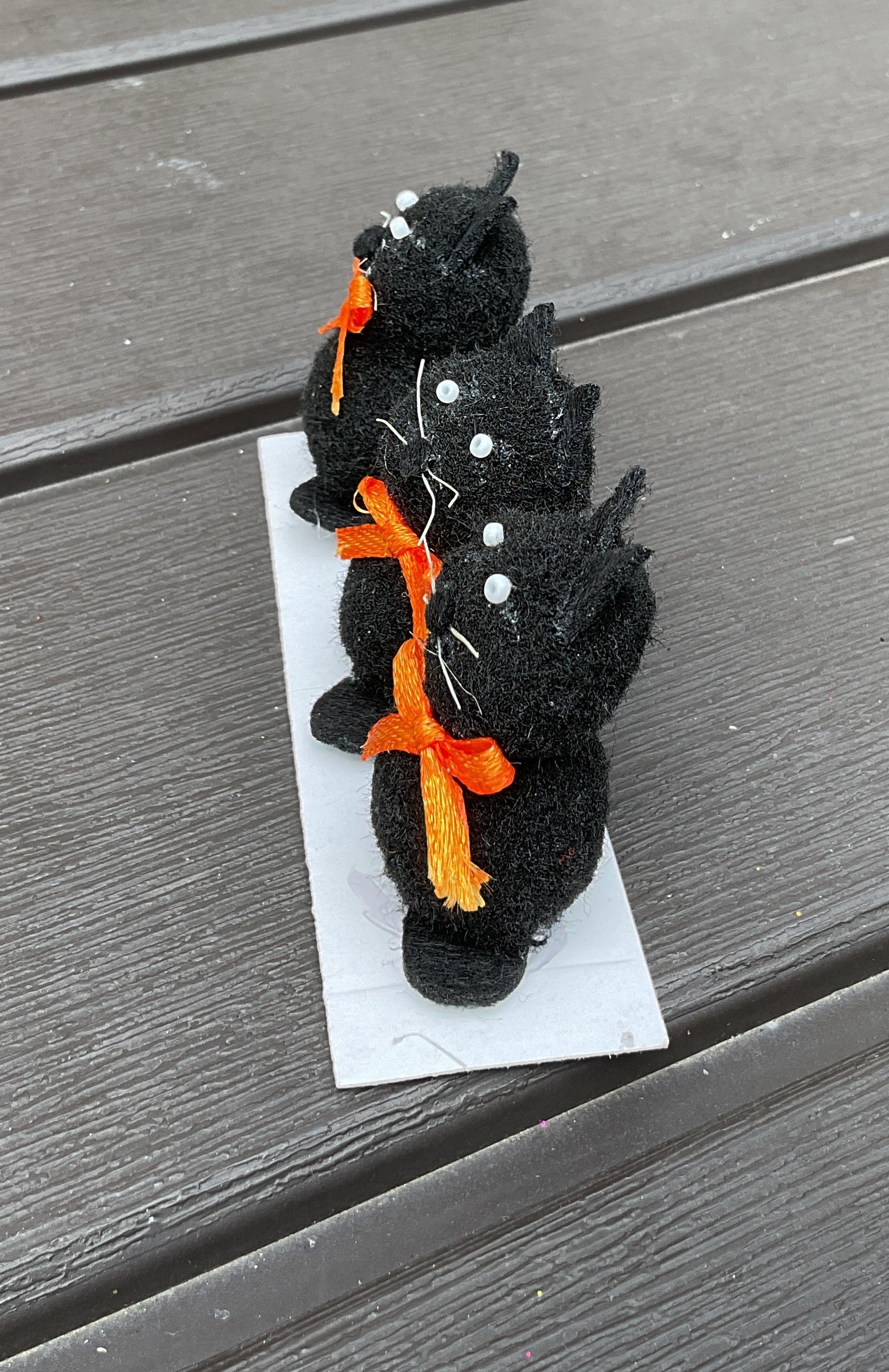 HL Halloween Supply - Cute Black Cat Pop Pom 3pc Set