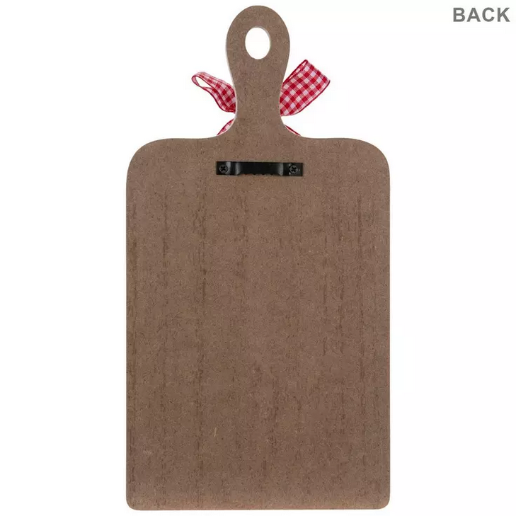 HL Christmas Decor - Wood Cutting Board Calories Gingerbread Sign