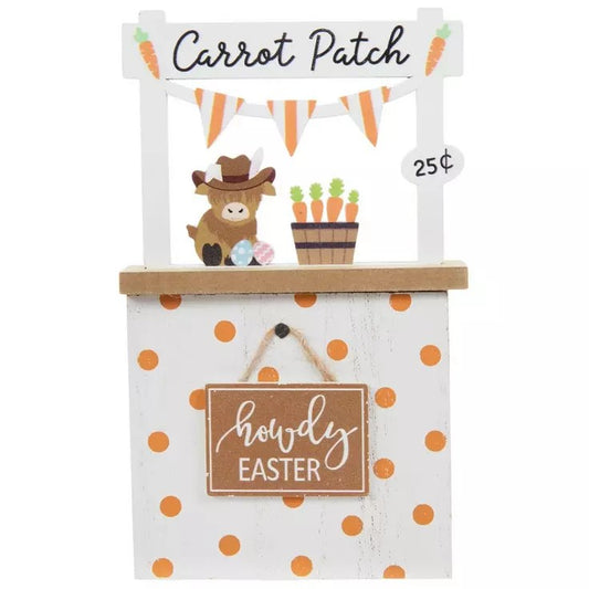 HL Easter Decor - Highland Cow Mini Tabletop Tier Tray Booth