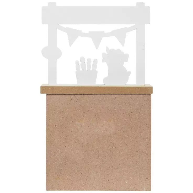 HL Easter Decor - Highland Cow Mini Tabletop Tier Tray Booth