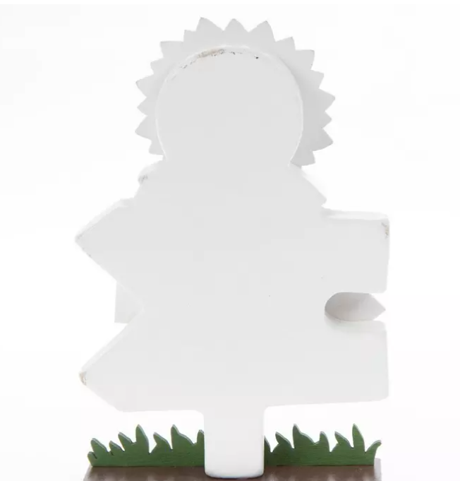 HL Fall Decor - Sunflower Scarecrow Chunky Wood Tier Tray Decor 5pc Set
