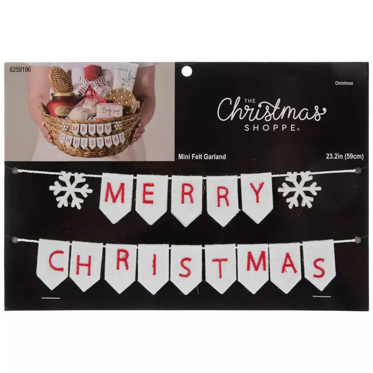 HL Christmas Craft Supply - Mini Merry Felt Banner Garland 9ft