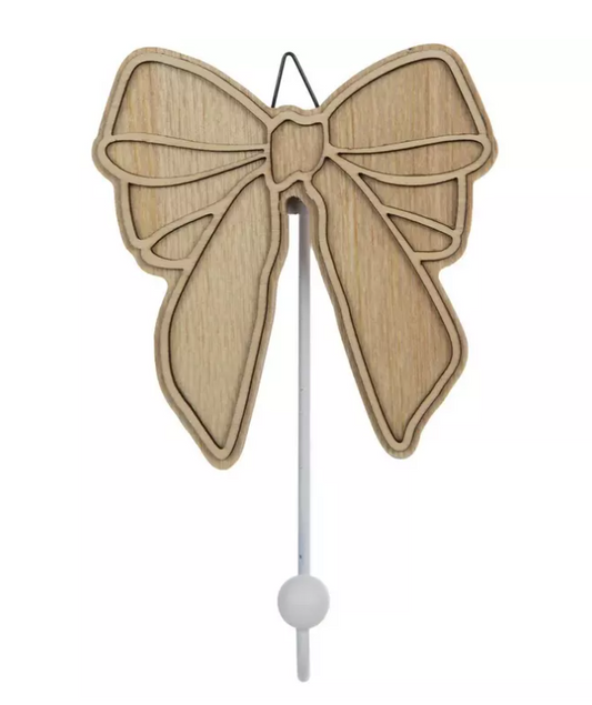 HL Spring Decor - DIY Unfinish Wood Bow Hook