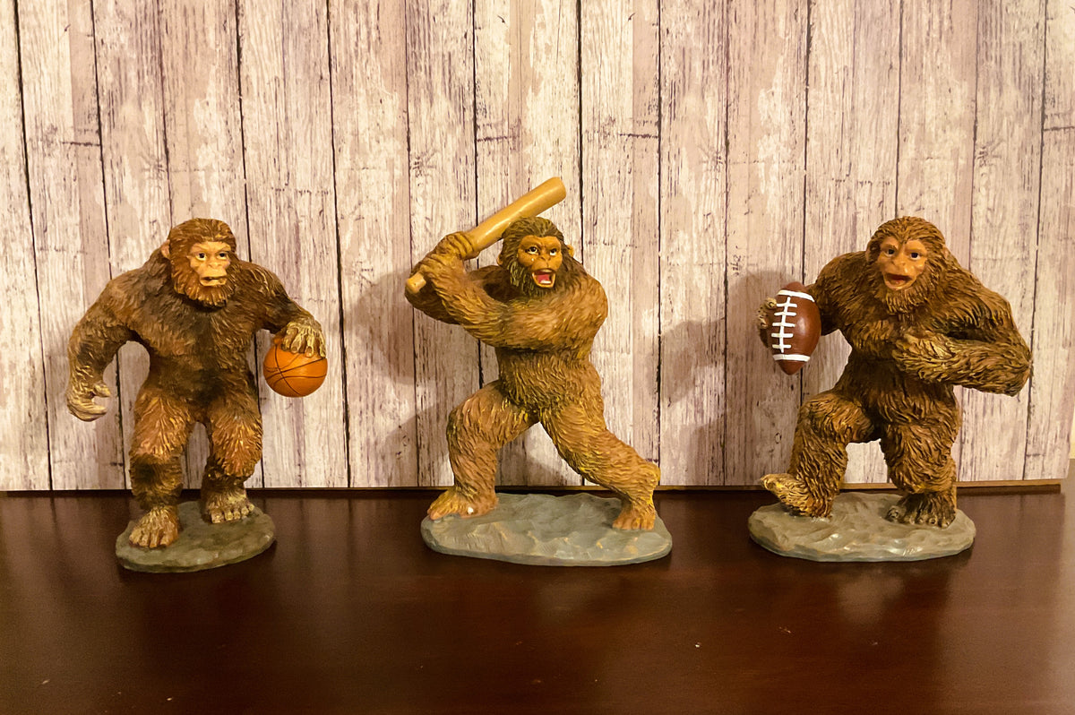 HL Home Decor -Baseball Football Basketball Bigfoot Novelty Resin Figurines