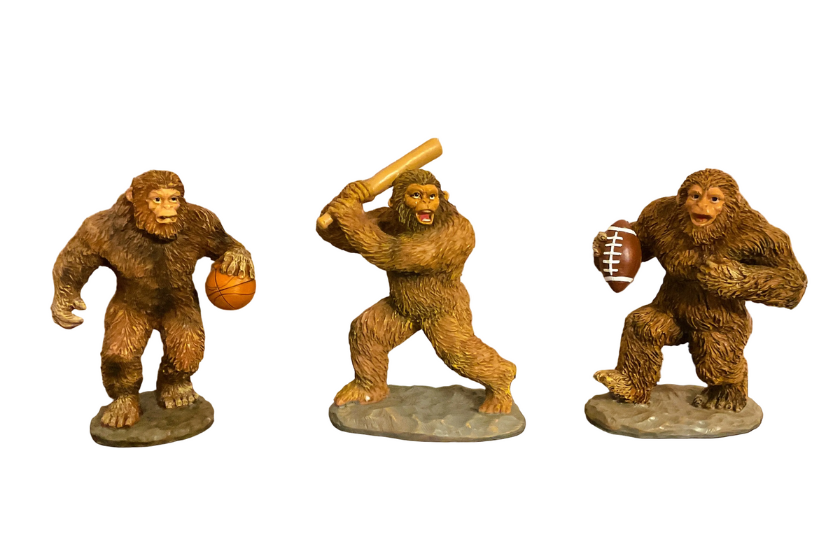 HL Home Decor -Baseball Football Basketball Bigfoot Novelty Resin Figurines