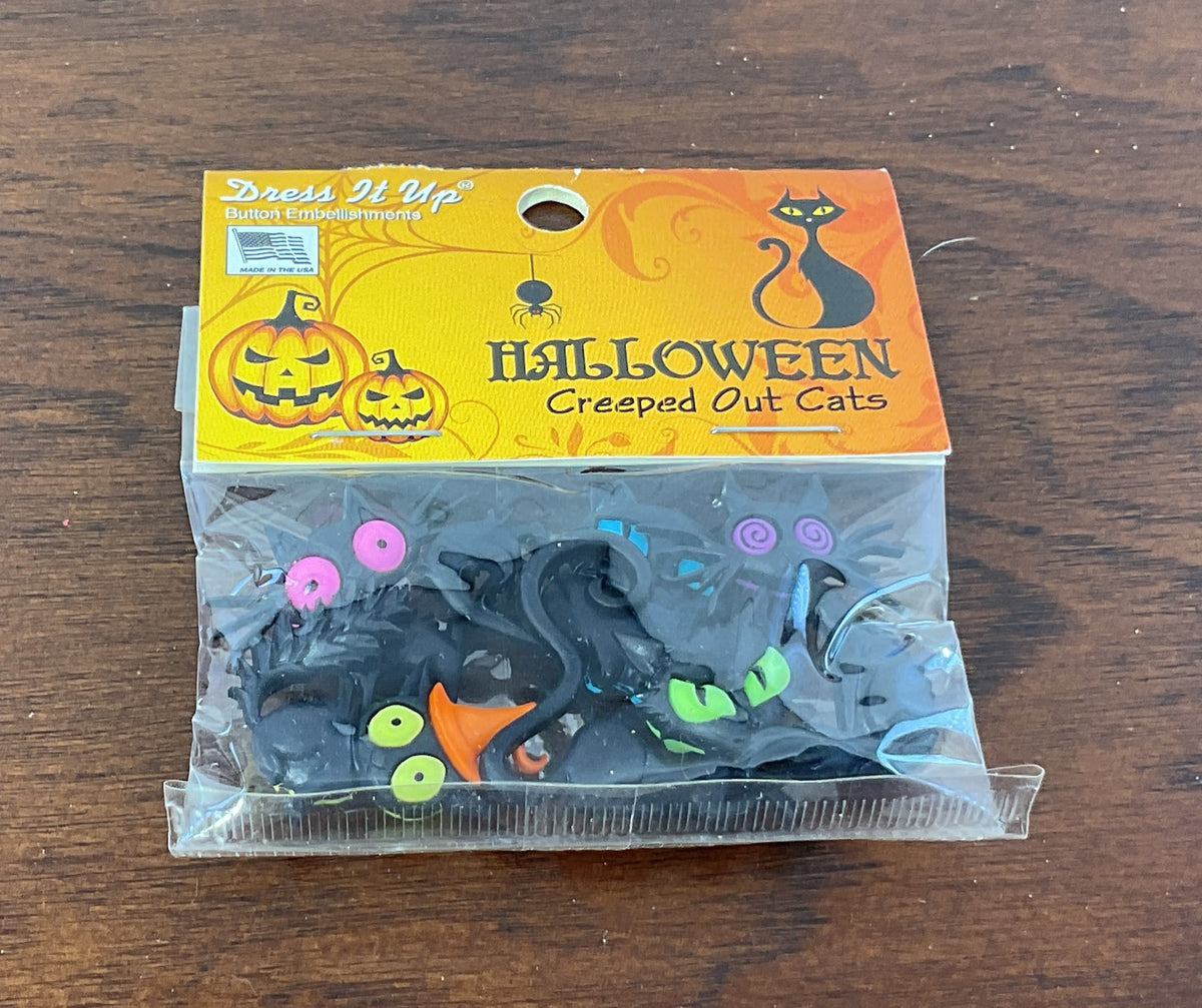 Dress It Up Craft Supply - Halloween Theme Buttons Various Designs