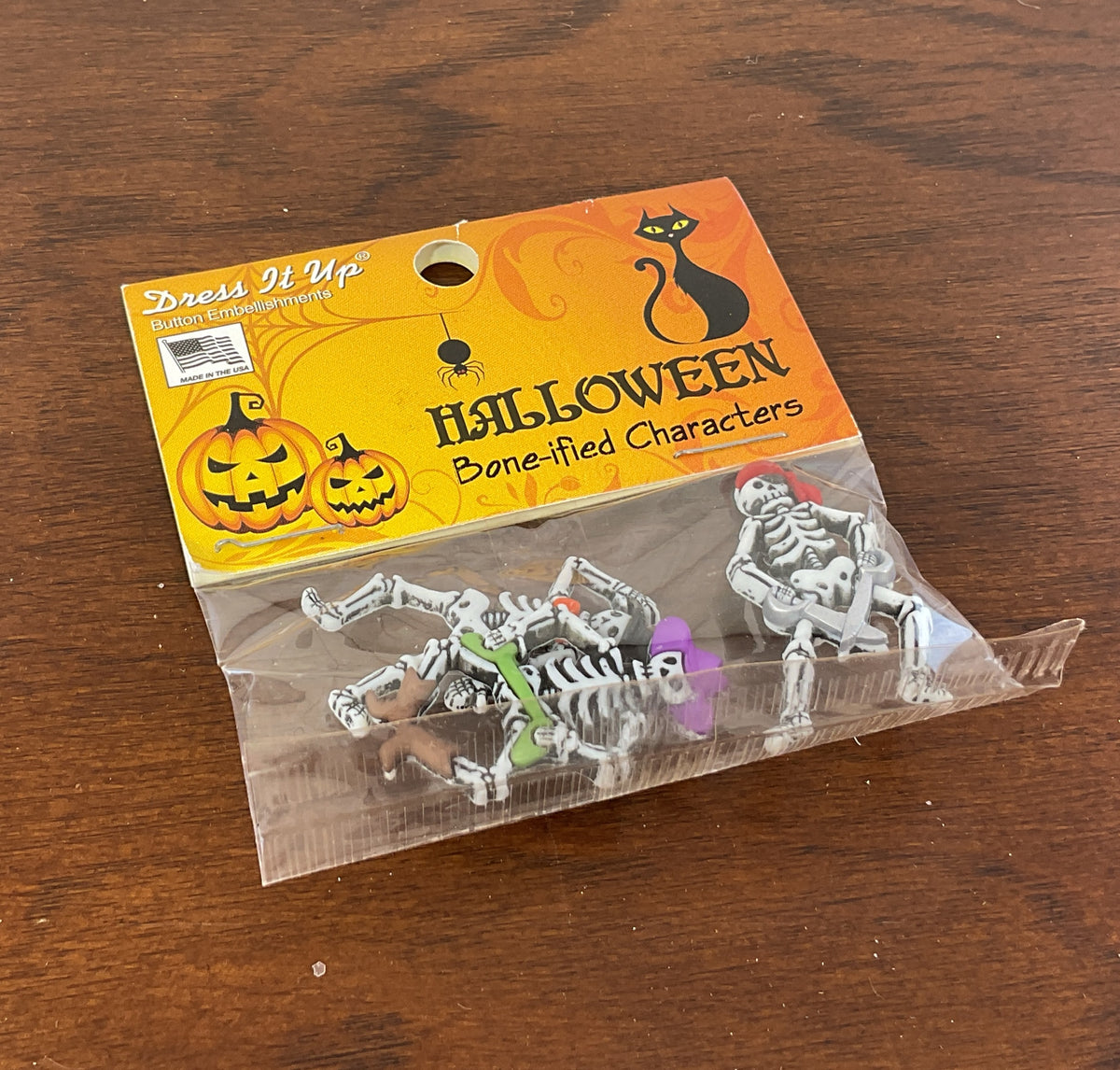 Dress It Up Craft Supply - Halloween Theme Buttons Various Designs