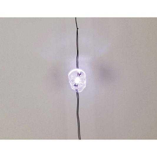 Darice Halloween DIY Decor - LED Micro Skull Moon Lights Battery Operated