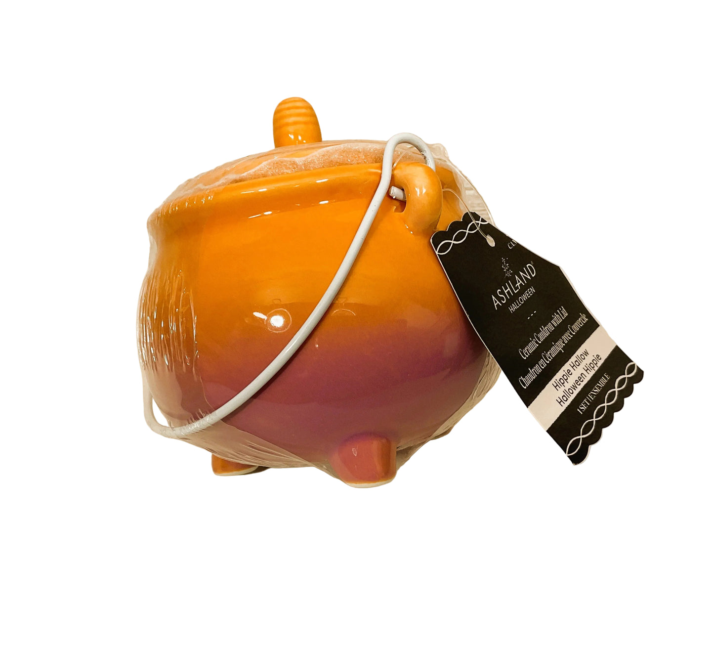 Michaels Ashland Decor - Pink Orange Romantic Ceramic Cauldron