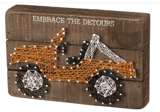PBK Home Decor - Embrace Detours Adventure Jeep String Art