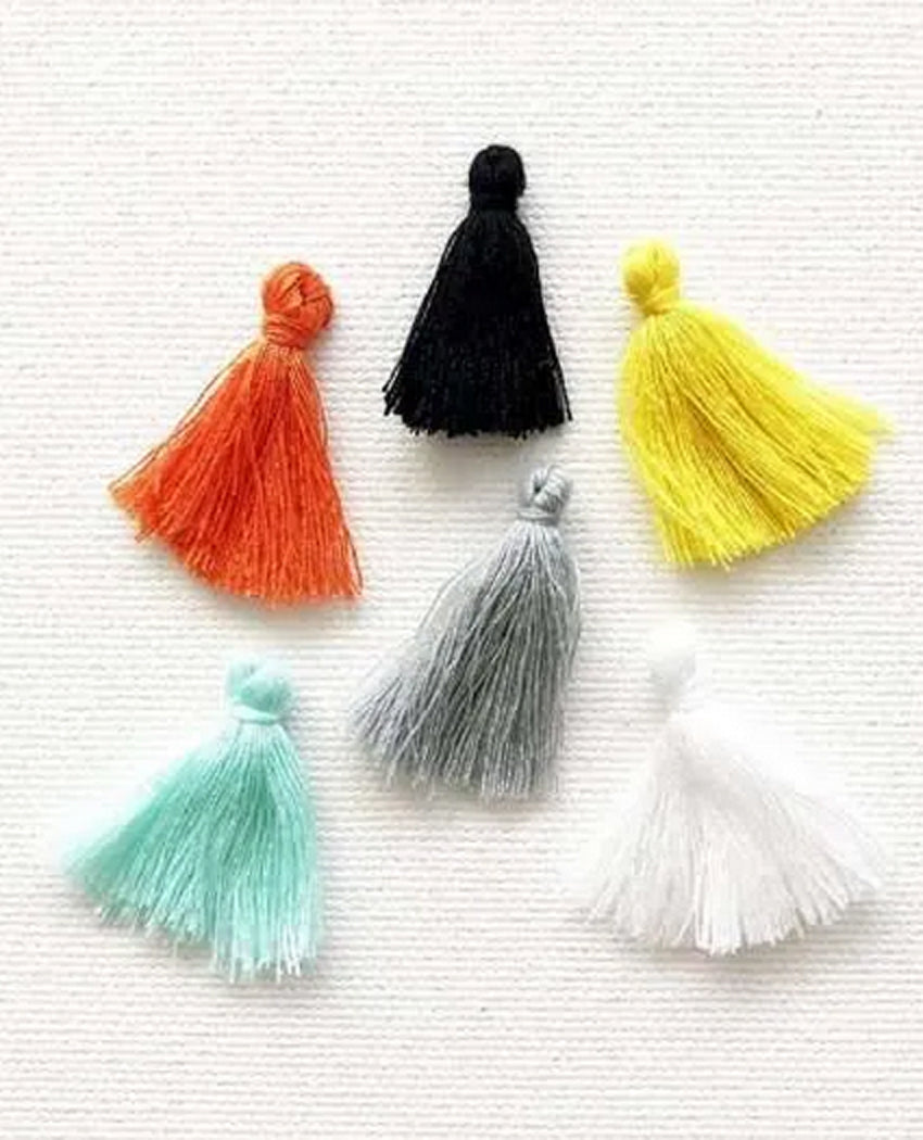 FP Halloween Craft Supply - Mini Micro Tassel Embellishments 6pc Set