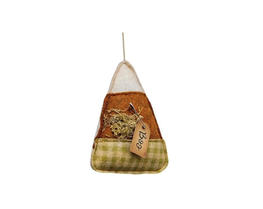 CWI Halloween Decor - Prim Boo Fall Fabric Felt Stuffed Candy Corn