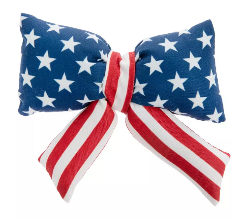 HL Patriotic Decor - American Flag July 4th Puffy Bows Bowl Fillers