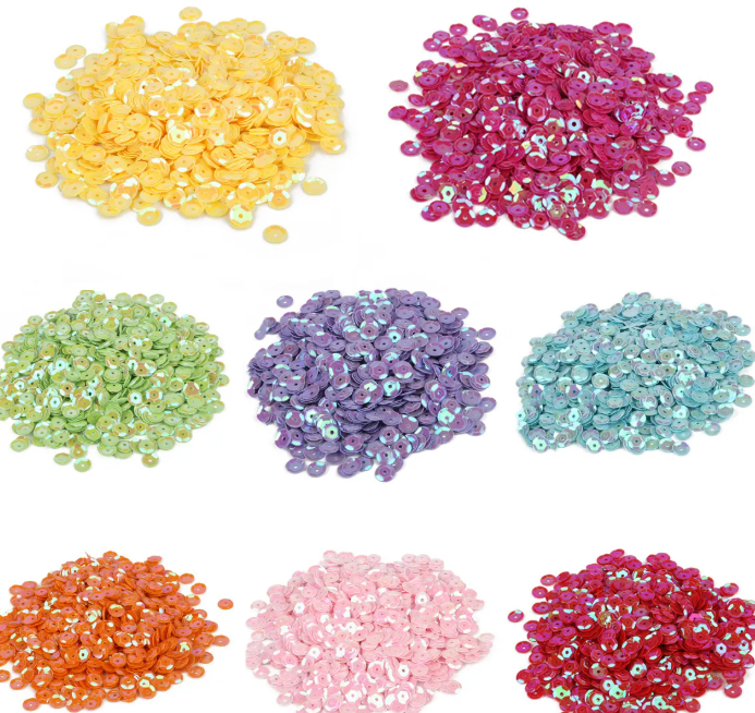 AGSD Craft Supply - Bulk Round Loose Sequin 3-4-5mm Mix - Various Colors