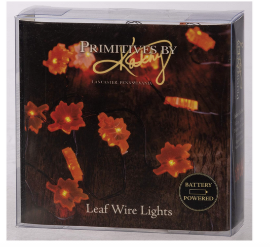 PBK Fall Decor - LED Micro Leaf Leaves Lights Battery Operated