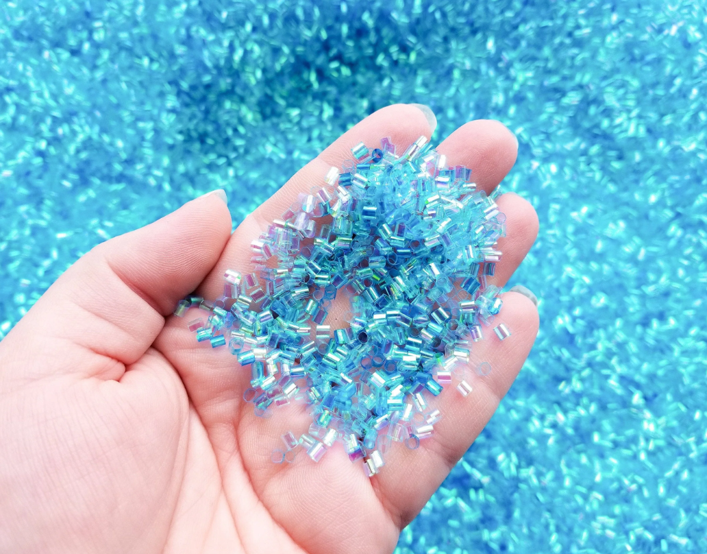 AGSD Craft Supply - Bingsu Beads for Slime 3-D Glitter Projects 25grams - Various Colors