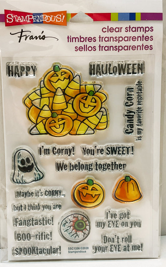 Stampendous Halloween Stamps - Clear Stamp Icons and Sentiments