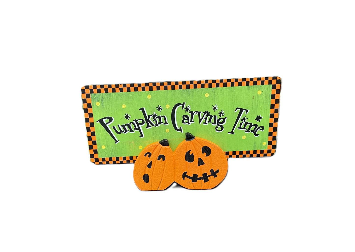 Young's Halloween Decor -Whimsy 3-D Tier Tray Chunky Wood Sitters 3pc