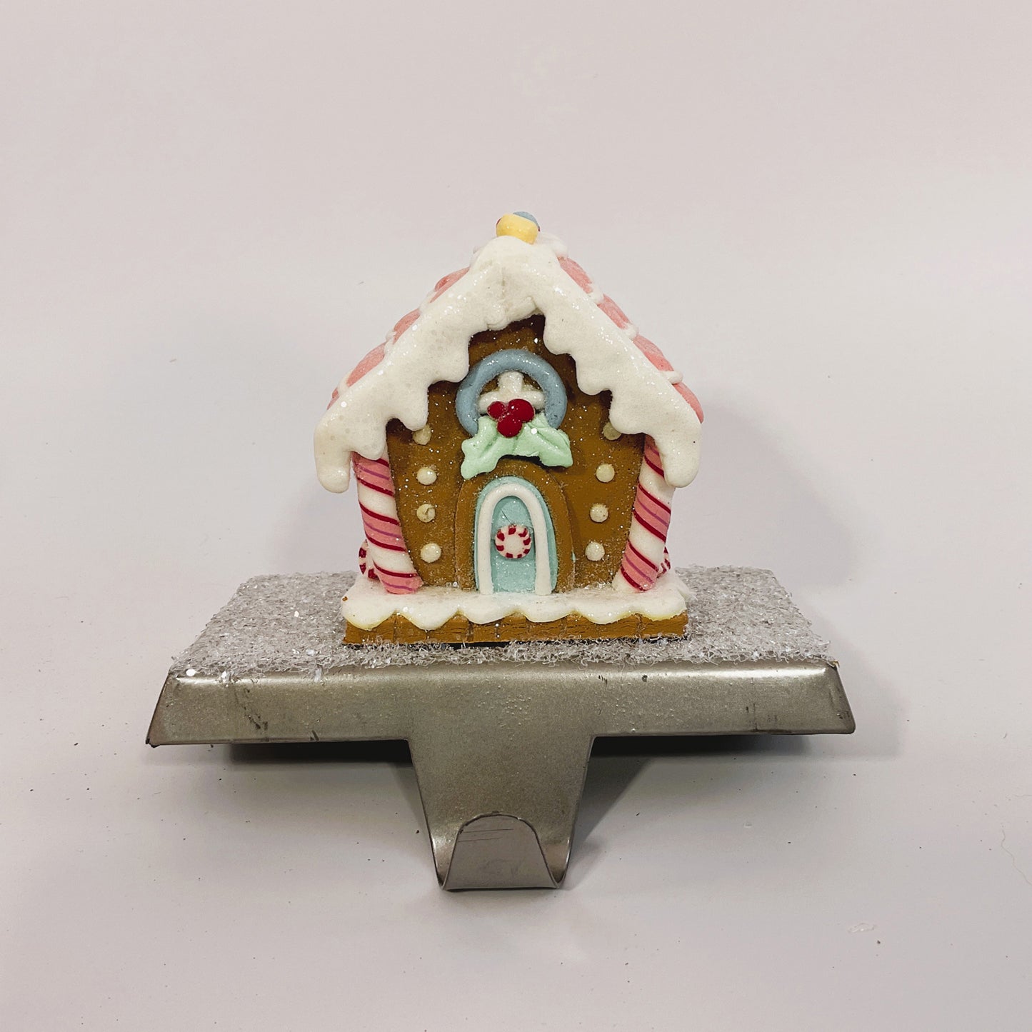 AGSD Christmas Decor – Pastel Gingerbread House Stocking Holder 2pc Set