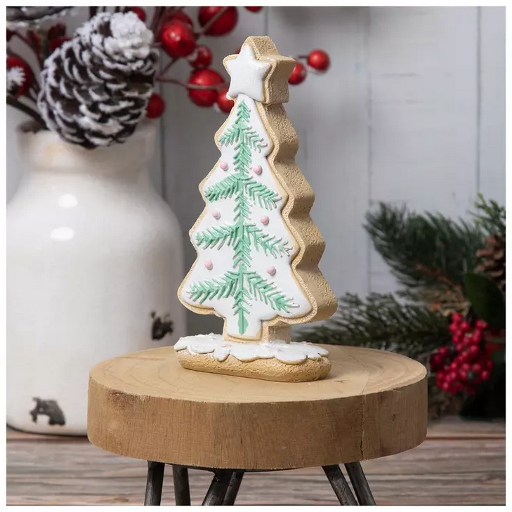 HL Christmas Decor - Gingerbread Cookie Pastel Trees 3pc