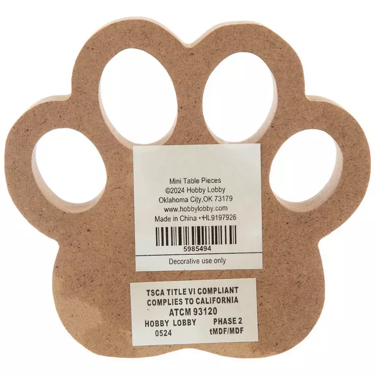 HL  Christmas Decor - We Believe in Santa Paws Block Sign