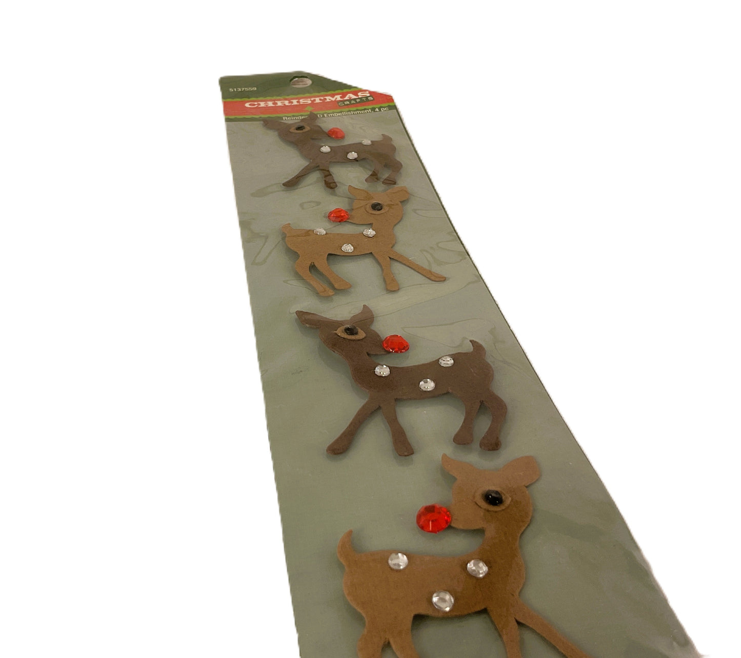 HL Christmas Craft Supply - 3-D Rudolph Reindeer Stickers