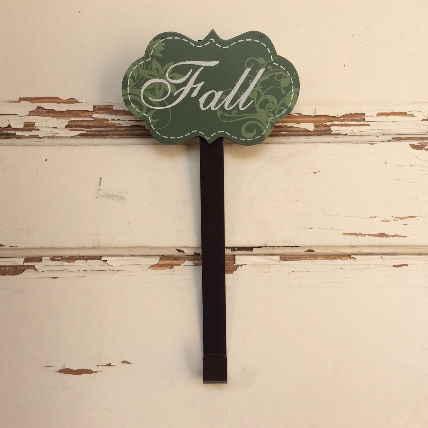 AG Designs Fall Wreath Hanger - Green FALL Glitter Signs