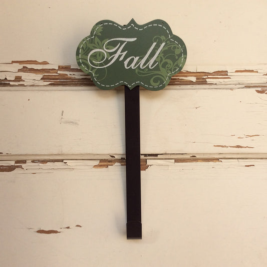 AG Designs Fall Wreath Hanger - Green FALL Glitter Signs