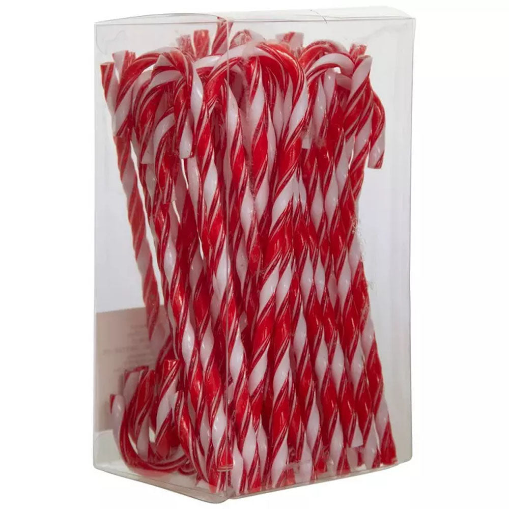 HL Christmas Craft Supply - Red White 7-inch Candy Cane Ornament 48pc