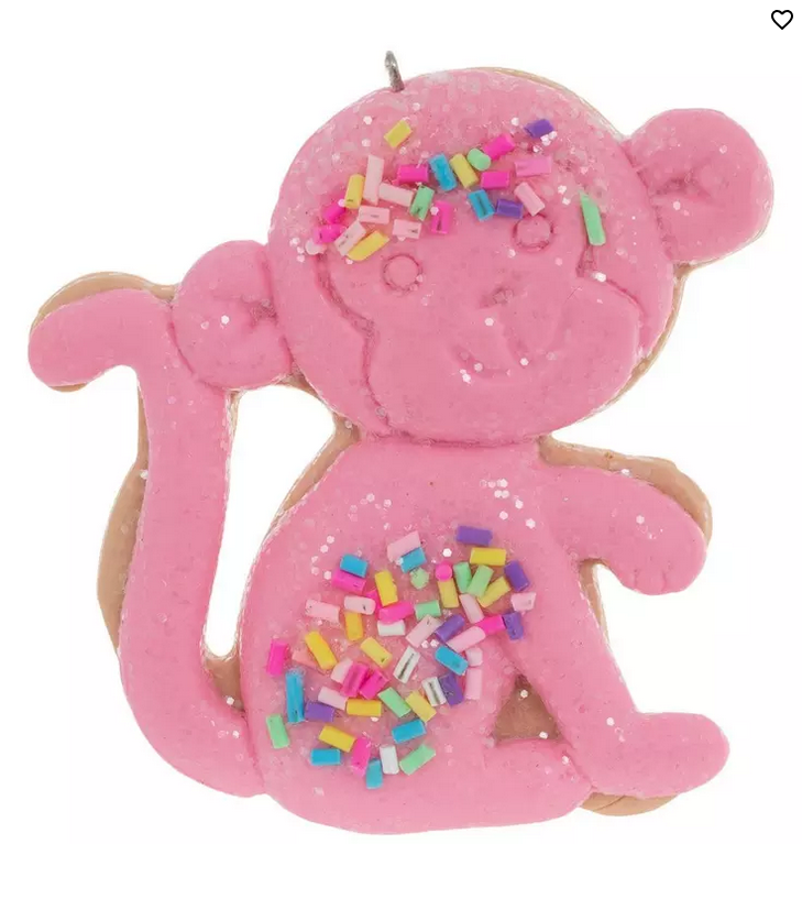 HL Christmas Decor - Pink Circus Animal Gingerbread Cookies 5pc Set