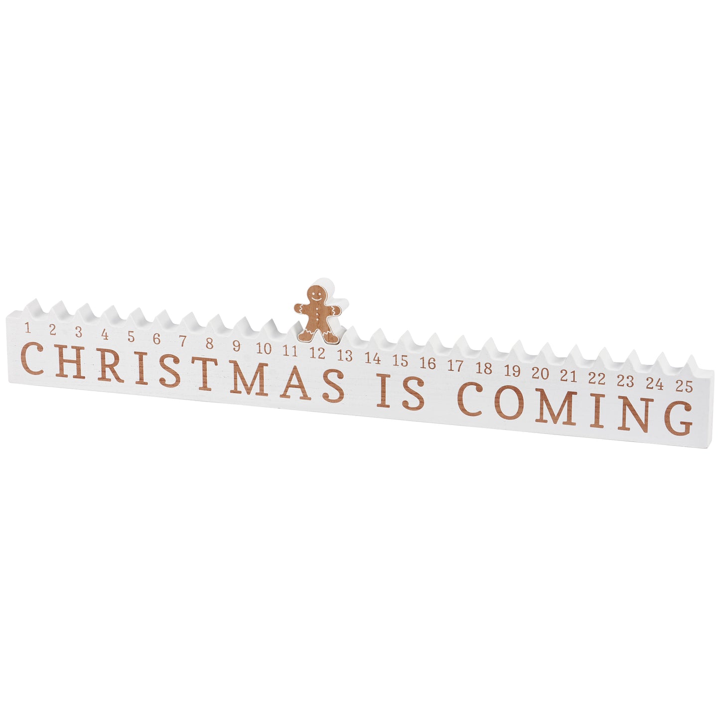 PBK Christmas Decor - SMALL Gingerbread Countdown Calendar Tabletop Decor