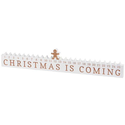 PBK Christmas Decor - SMALL Gingerbread Countdown Calendar Tabletop Decor